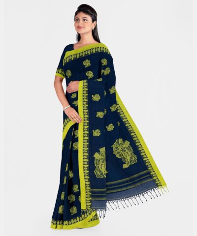 Handspun Cotton Tangail Saree - Retail Maharaj