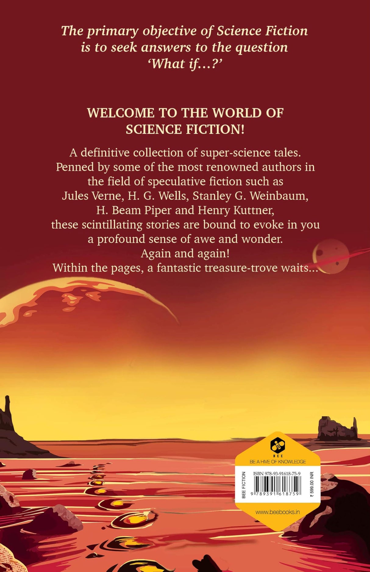 The World of Science Fiction | Anthology of Super Science Short Stories | Jules Verne | H. G. Wells | Stanley G. Weinbaum | H. Beam Piper | Henry Kuttner | Edited by Souvik Chakraborty - Retail Maharaj