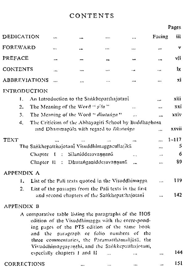 Sankhepattha Jotani Visuddhimagga Cullatika Sila-Dhutanga: A Study of the First and Second Chapters of The Visuddhimagga and Its Commentaries (An Old Book) - Retail Maharaj