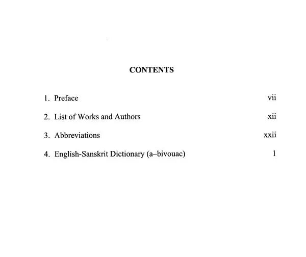 English- Sanskrit Dictionary- Comprising The Millenarian Linguistic Heritage of Sanskrit From The Rgveda to The 18th Century (A - Bivouac) - Retail Maharaj