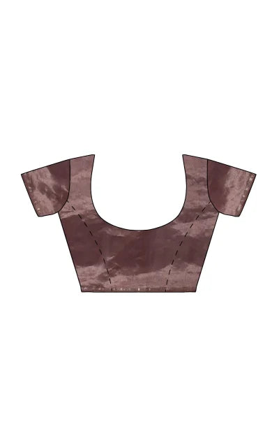 Handwoven Tangail Silk Saree – Maroon - Retail Maharaj