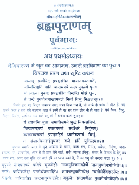 ब्रह्मपुराणम्  Brahmapuranam - Retail Maharaj