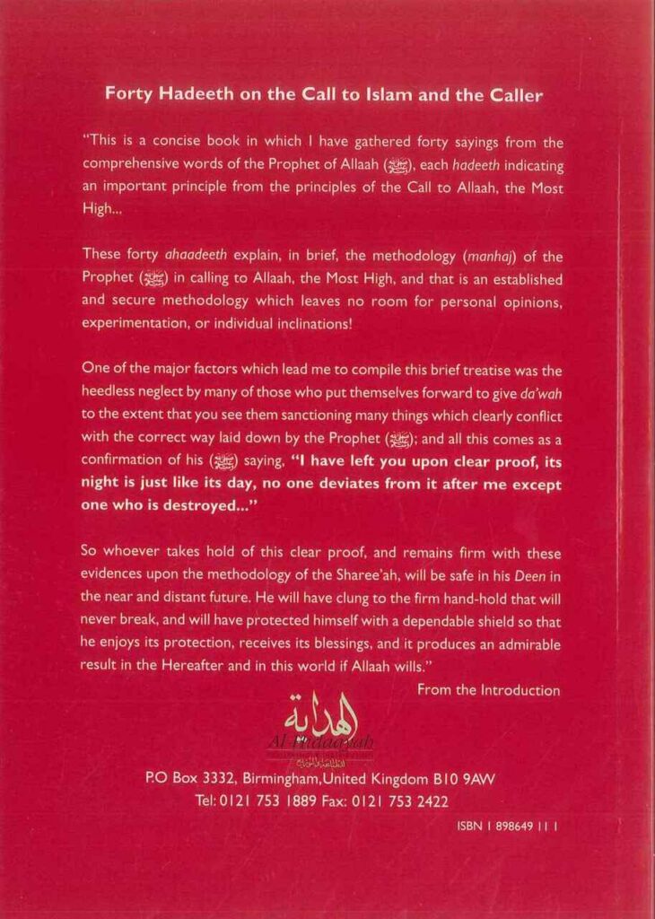Forty Hadeeth on: The Call To Islam And The Caller - Retail Maharaj