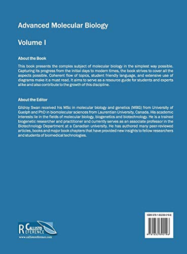Advanced Molecular Biology: Volume I: 1 - Retail Maharaj