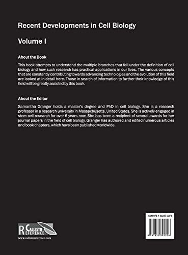 Recent Developments in Cell Biology: Volume I: 1 - Retail Maharaj