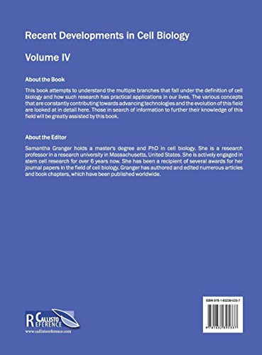Recent Developments in Cell Biology: Volume IV: 4 - Retail Maharaj