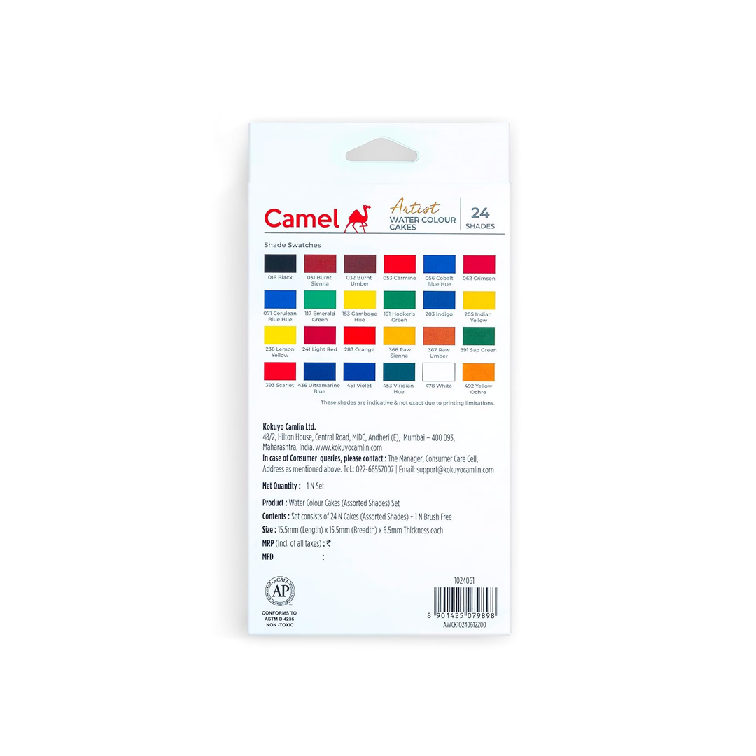 Camel Artist Water Colour Cakes Sets