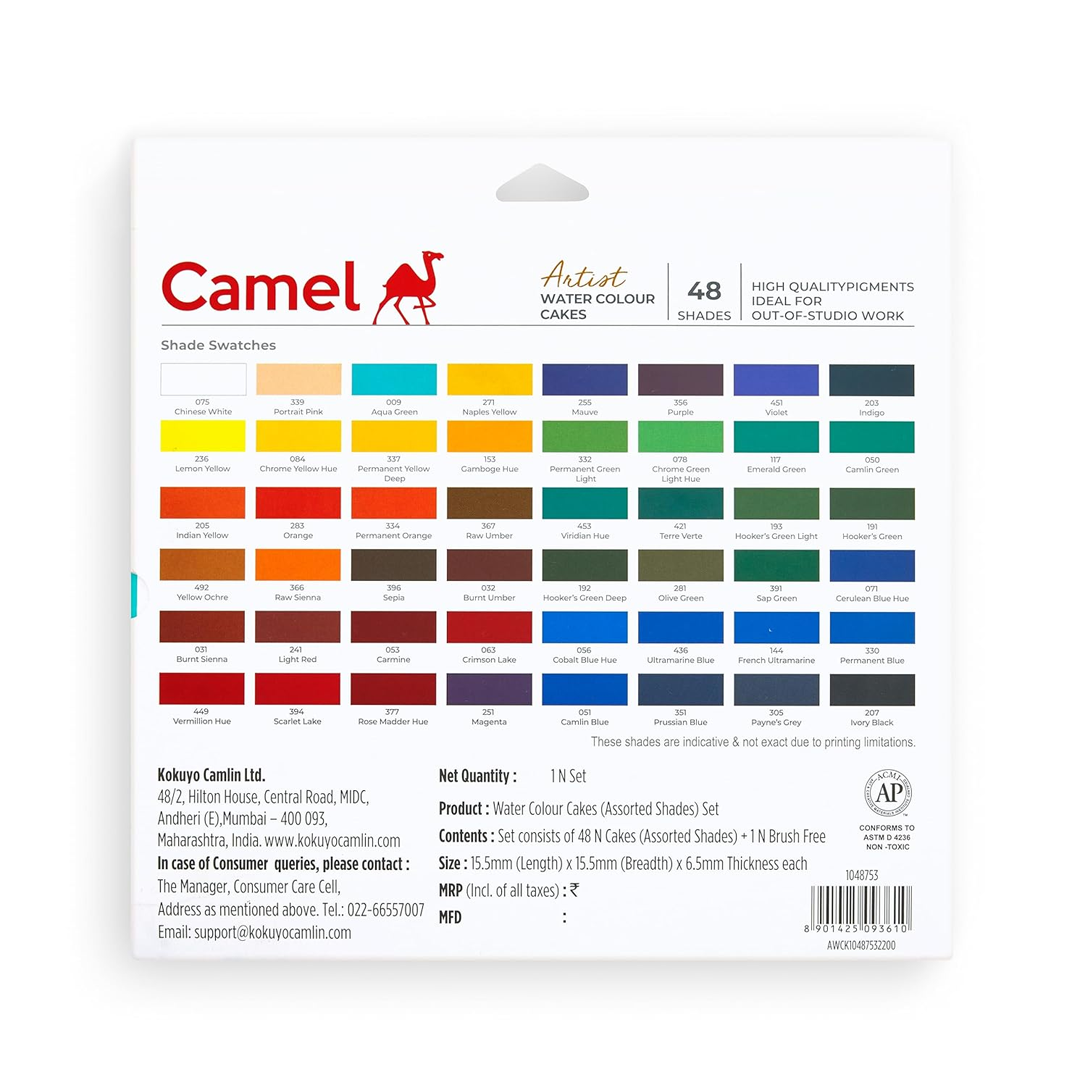 Camel Artist Water Colour Cakes Sets
