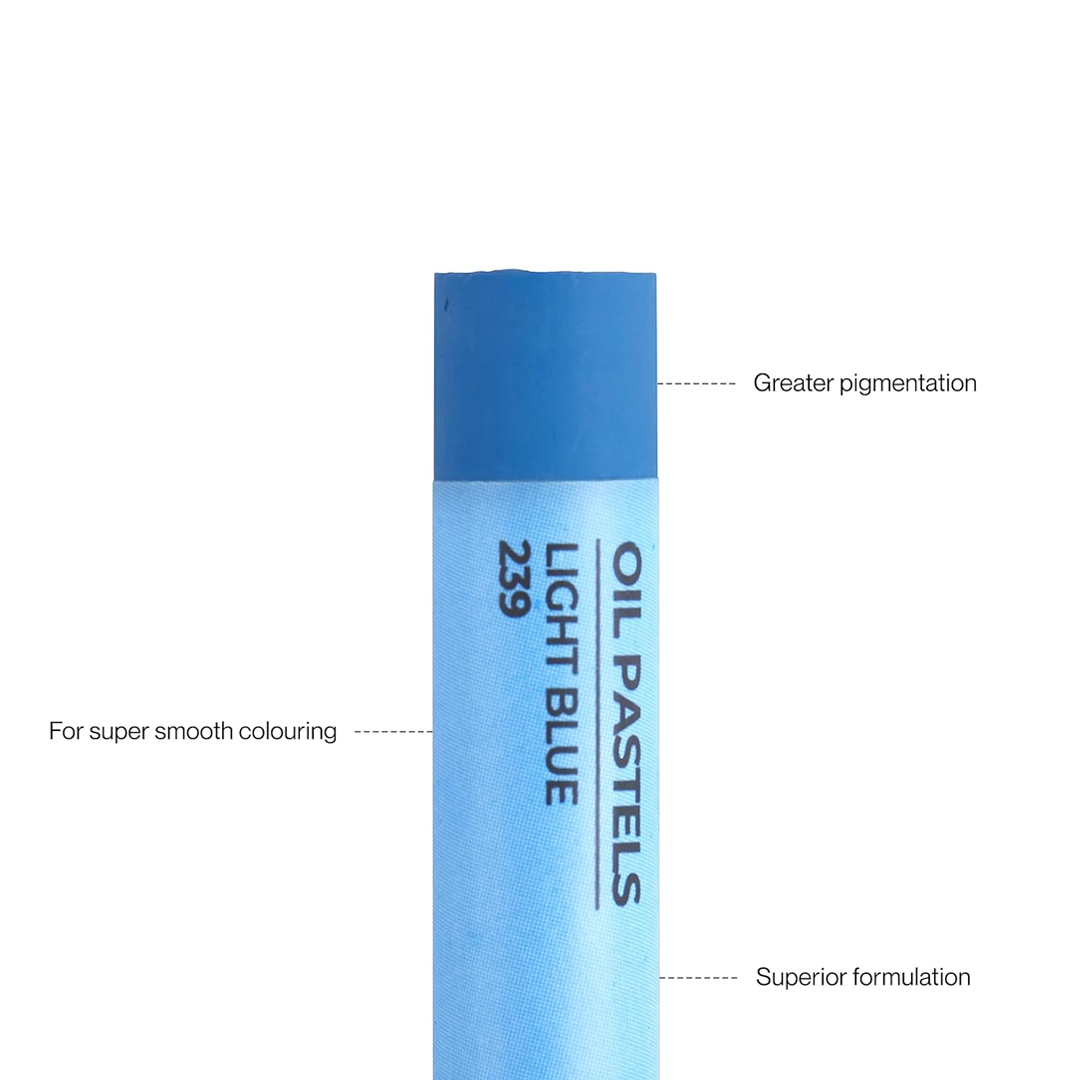 Camel Oil Pastels Set of 12 & Set of 50 – Assorted Shades with Scraping Tool for Professional Drawing & Art Creations