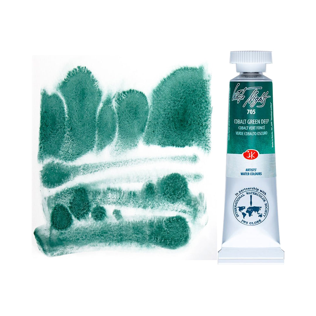 White Nights Granulating Watercolour Tubes 10ml – 33 Individual Shades