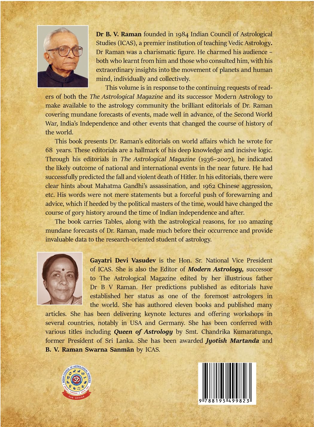 Dr. B. V. Raman Jottings from his Astrological Diary ...And More - Retail Maharaj