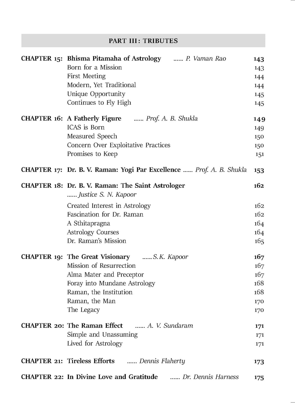 Dr. B. V. Raman Jottings from his Astrological Diary ...And More - Retail Maharaj