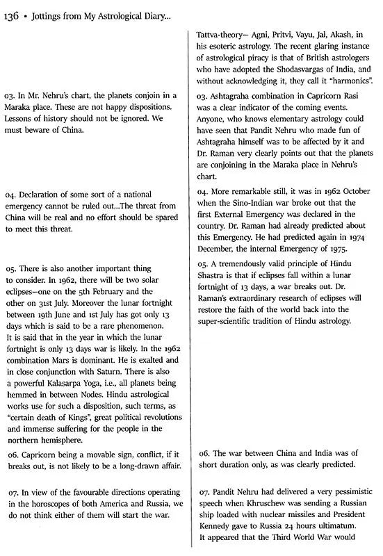 Dr. B. V. Raman Jottings from his Astrological Diary ...And More - Retail Maharaj