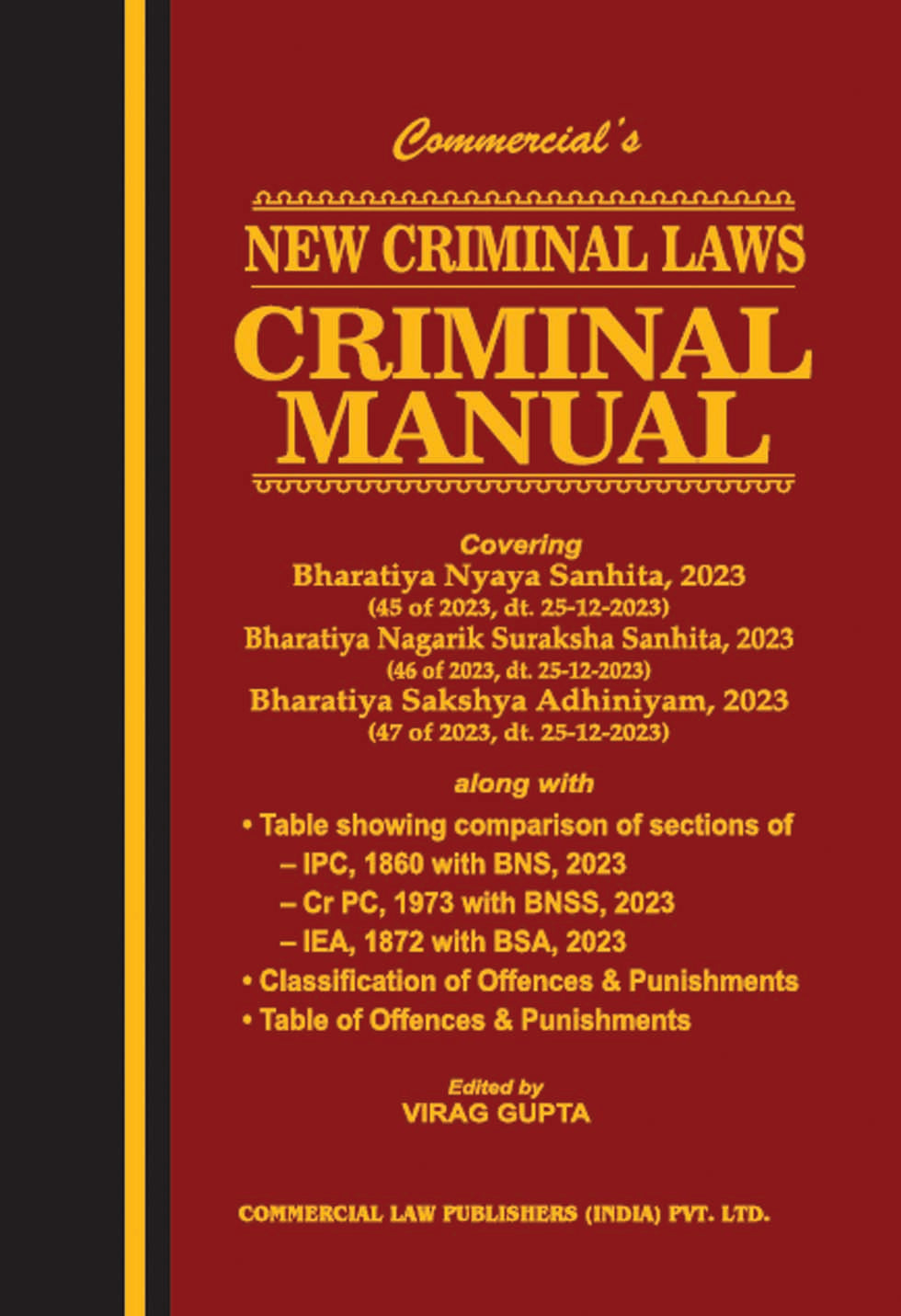 New Criminal Laws—Criminal Manual (Pocket Edition) - Retail Maharaj