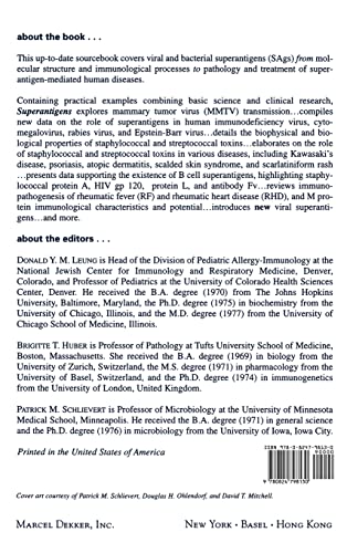 Superantigens: Molecular Biology: Immunology, and Relevance to Human Disease - Retail Maharaj