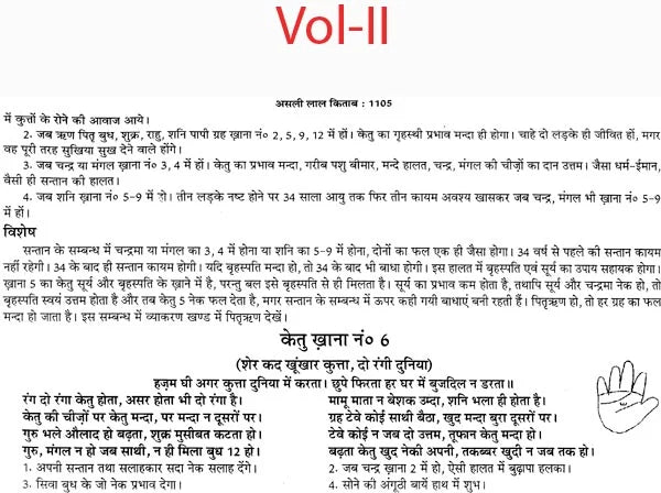लाल किताब: Lal Kitab (Set of Two Huge Volumes) - Retail Maharaj