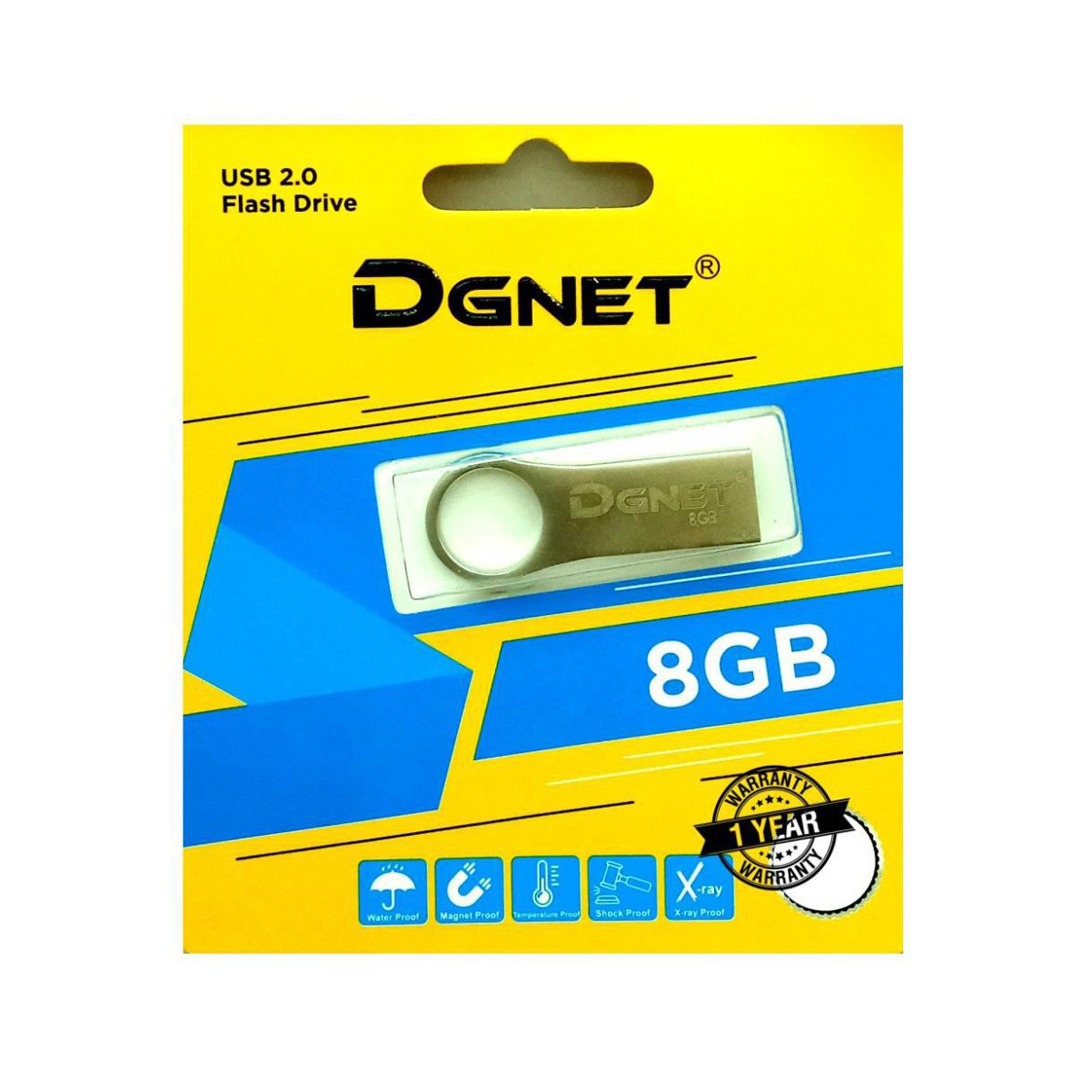 DG Net Utility USB Flash Drive 8GB USB 2.0 Portable Storage Pen Drive - Retail Maharaj