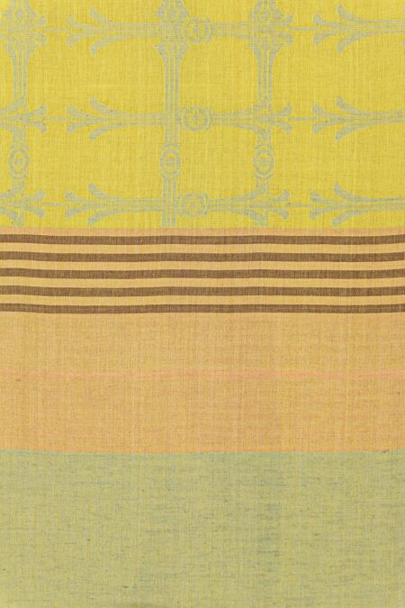 Tangail Mercerised Cotton Saree – Yellow - Retail Maharaj