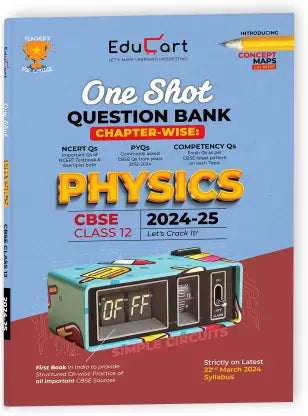 CBSE Class 12 PHYSICS One Shot Question Bank 2024-25 - Retail Maharaj