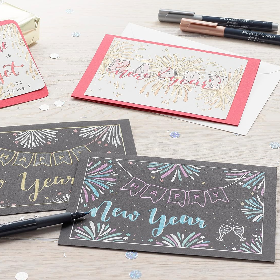 Faber Castell Metallic Marker Pens Multi Surface Art Set