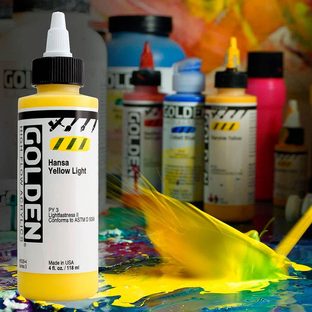 Golden High Flow Acrylic 118ml Professional Fluid Paint Open Stock