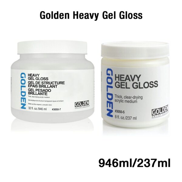Golden Heavy Gel Gloss Acrylic Medium for Texture Glazing and Collage