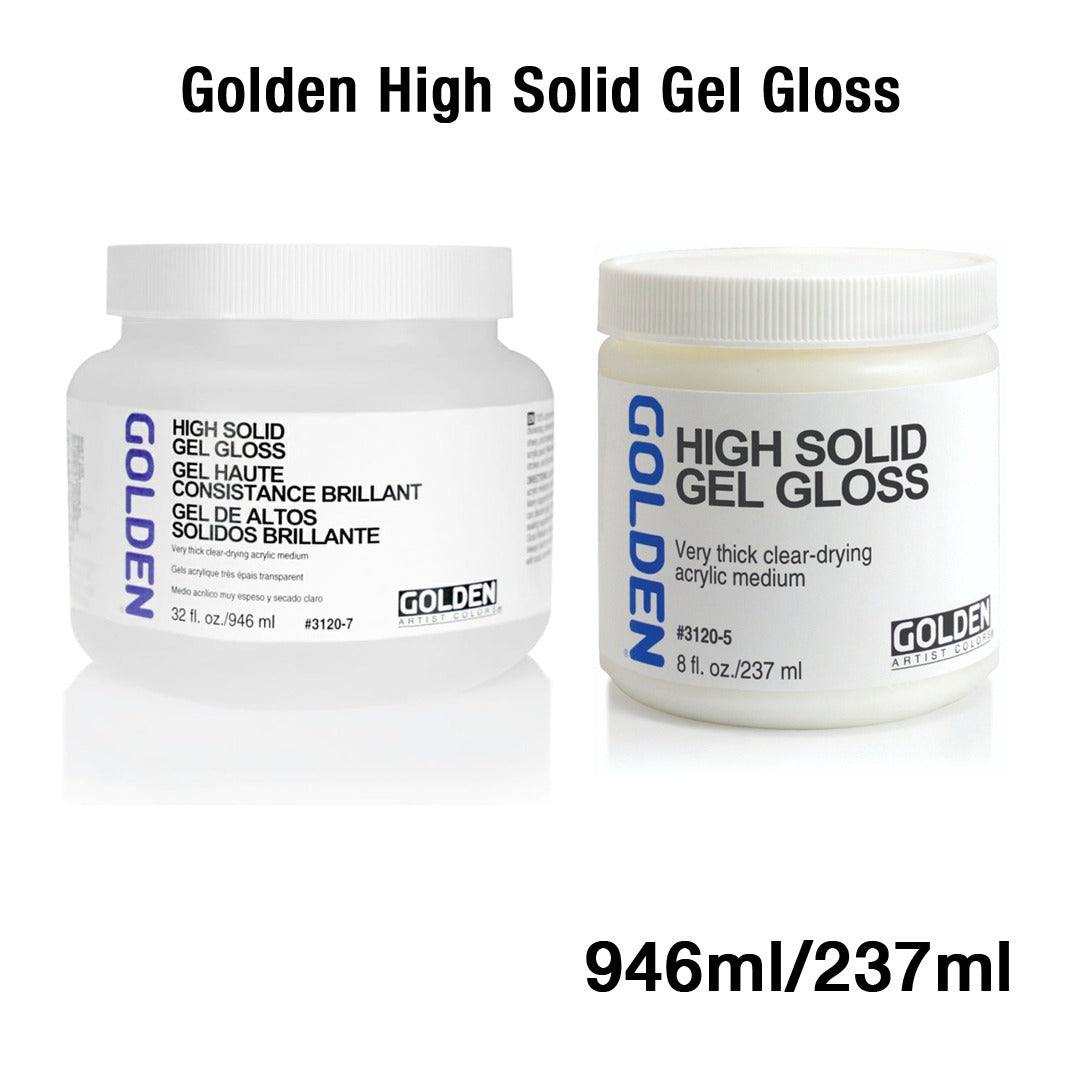 Golden High Solid Gel Gloss Acrylic Medium for Low Shrinkage Texture Effects - Retail Maharaj