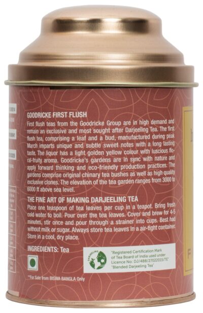 100g 1st Flush Darjeeling Tea from Goodricke Tea Garden - Retail Maharaj