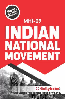 Gullybaba IGNOU 2nd Year MA (Latest Edition) MHI-9 Indian National Movement In English - Retail Maharaj