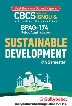 Gullybaba IGNOU 4th Semester CBCS BAG, BA Honours & B.Sc. Honours (Latest Edition) BPAG-174 Sustainable Development - Retail Maharaj