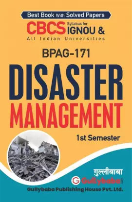 Gullybaba IGNOU Generic Elective (Public Administration) (New CBCS) BPAG-171 Disaster Management In English - Retail Maharaj