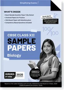 Gurukul By Oswal Biology Sample Papers for CBSE Class 12 Board Exam 2025 - Retail Maharaj