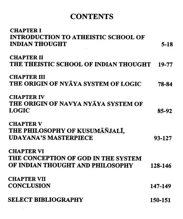 Theism of Udayana with Special Reference to Nyaya Kusumanjali - Retail Maharaj