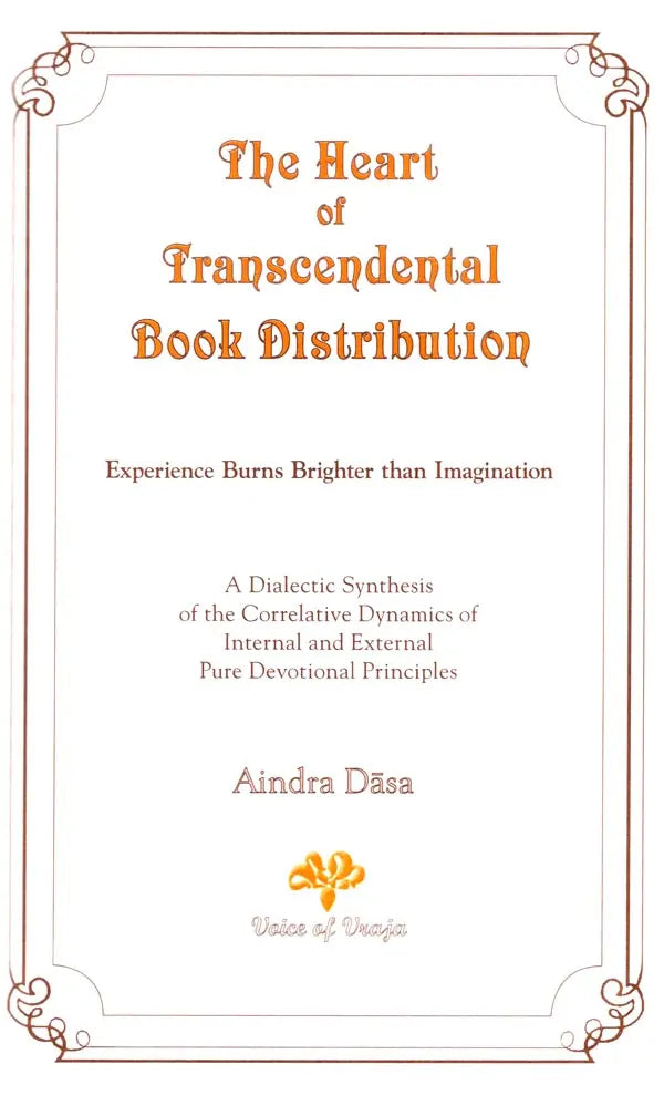 The Heart of Transcendental Book Distribution - Retail Maharaj