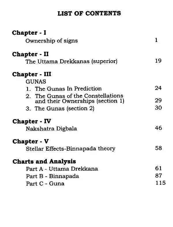 Role of Uttama Drekkana Binnapada Gunas in Prediction (Based on Pillas of Meena2 Nadi) By NVRA Raja - Retail Maharaj