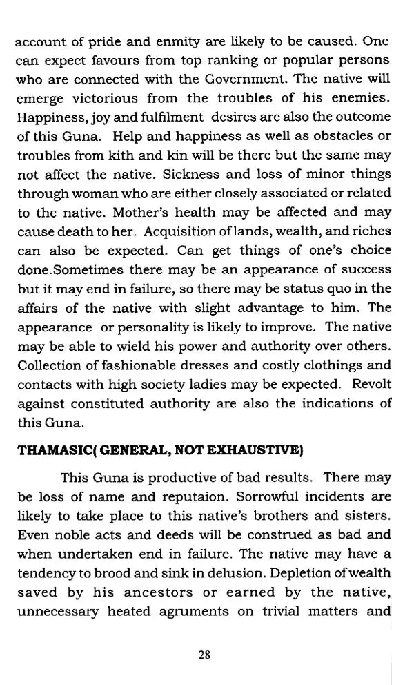 Role of Uttama Drekkana Binnapada Gunas in Prediction (Based on Pillas of Meena2 Nadi) By NVRA Raja - Retail Maharaj