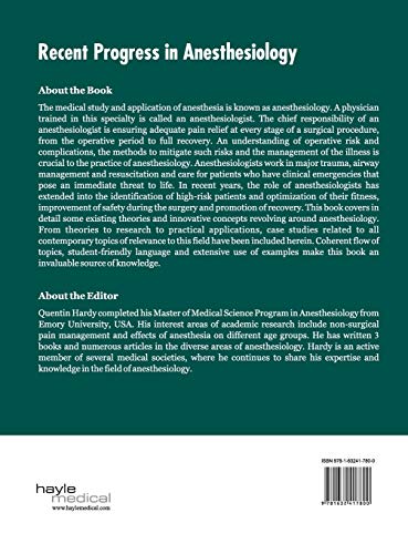 Recent Progress in Anesthesiology - Retail Maharaj