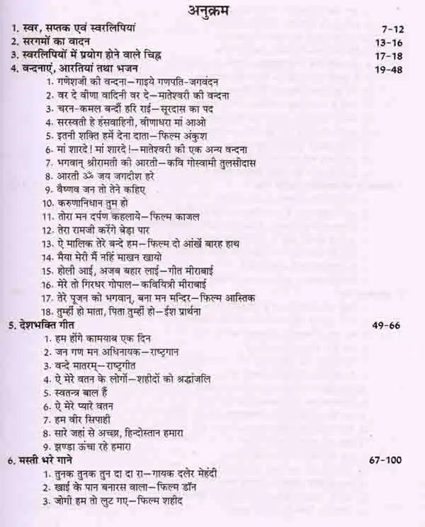 101 हिट स्वरलिपियां: 101 Hit Choral Songs, A Unique Collection of Hit Film Songs, Bhajans, Aartis and Ghazals - Retail Maharaj