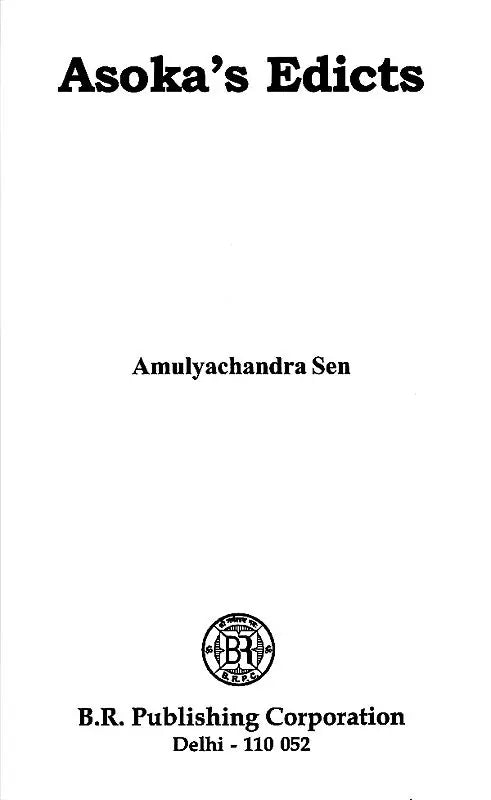 Asoka's Edicts - Retail Maharaj