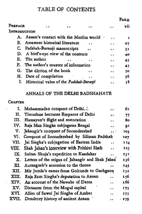 Annals of the Delhi Badshahate (Being A Translation of the Old Assamese Chronicle Padshah-Buranji, with Introduction and Notes) - Retail Maharaj