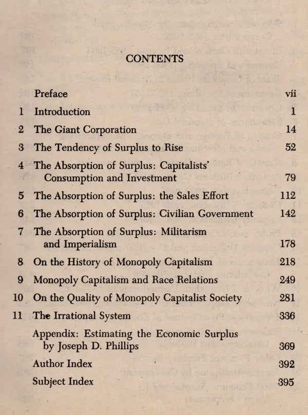 Monopoly Capital- An Essay on the American Economic and Social Order (An Old and Rare Book)