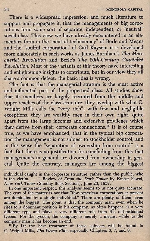 Monopoly Capital- An Essay on the American Economic and Social Order (An Old and Rare Book)