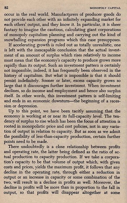 Monopoly Capital- An Essay on the American Economic and Social Order (An Old and Rare Book)