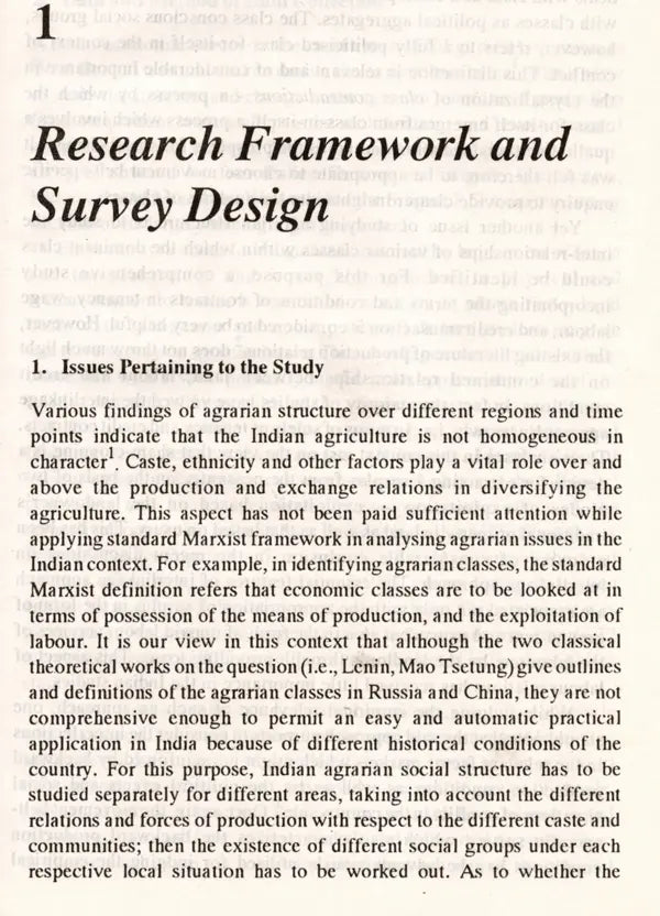 Agrarian Structure and Peasant Mobilisation (An Old and Rare Book)