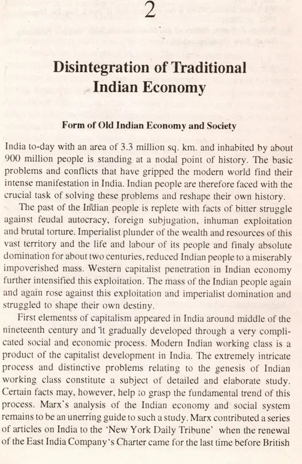 Working Class of India- History of Emergence and Movement 1830-1990 (With an Overview up to 1995) An Old and Rare Book