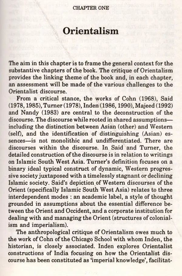 Beyond Orientalism- An Exploration of Some Recent Themes in Indian History and Society (An Old and Rare Book) - Retail Maharaj