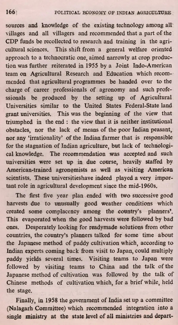 Political Economy of Indian Agriculture (An Old and Rare Book)