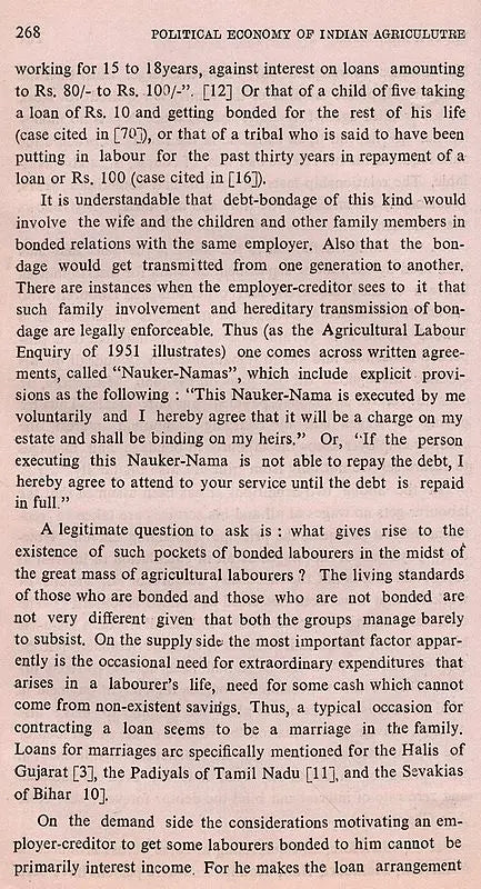Political Economy of Indian Agriculture (An Old and Rare Book)