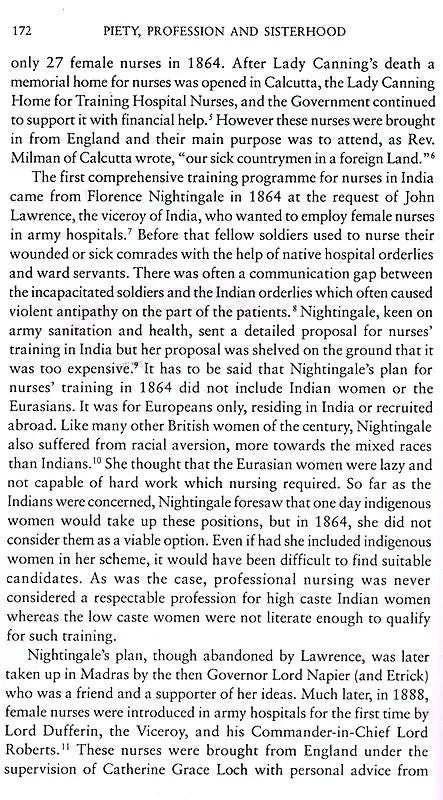Piety, Profession and Sisterhood- Medical Women and Female Medical Education in Nineteenth Century India