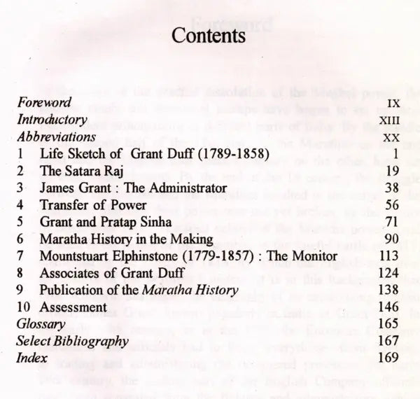 James Cuninghame Grant Duff- Administrator-Historian of the Marathas